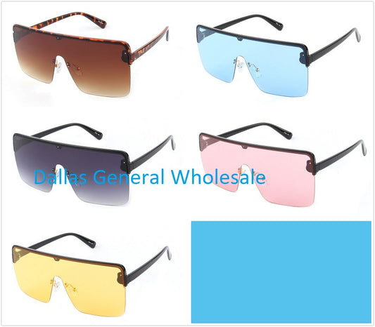 Bulk Buy Unisex Over Size Square Lenses Sunglasses Wholesale