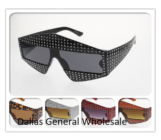 Bulk Buy Ladies Edgy Studded Sunglasses Wholesale