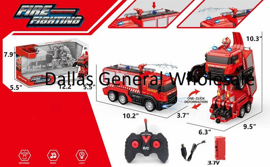 Bulk Buy Toy R/C Transform Robot Fire Trucks Wholesale