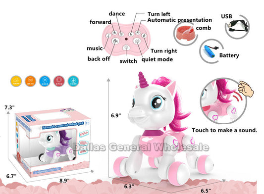 Bulk Buy Toy RC Electronic Robot Unicorns Wholesale