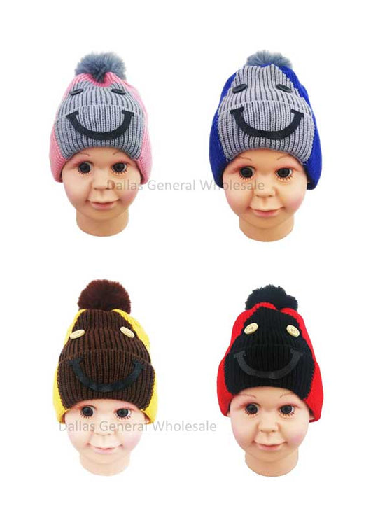 Bulk Buy Toddlers Cute Fur Lining Beanie Hats Wholesale