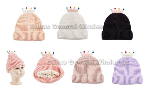Bulk Buy Adorable Crown Beanie Hats Wholesale