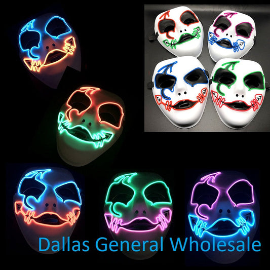 Bulk Buy Light Up Clown Masks Wholesale