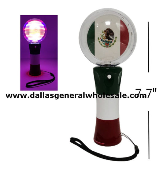 Bulk Buy Carnival Toy Light Up Mexico Spinner Wands Wholesale