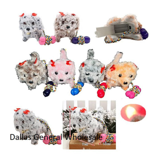 Bulk Buy Toy Barking Puppy Dogs with Leash Wholesale