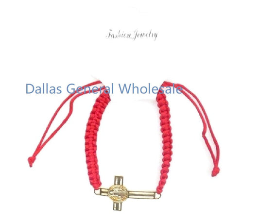 Bulk Buy Jesus Cross Drawstring Bracelets Wholesale