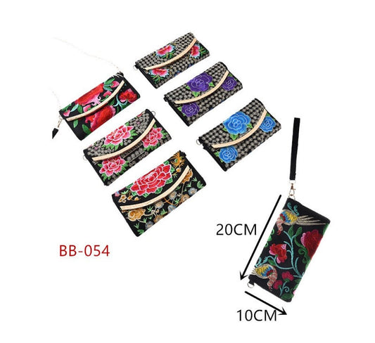Bulk Buy Embroidered Fashion Wallets Wholesale