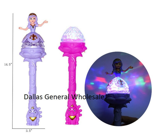 Bulk Buy Glowing Light Up Princess Wands Wholesale