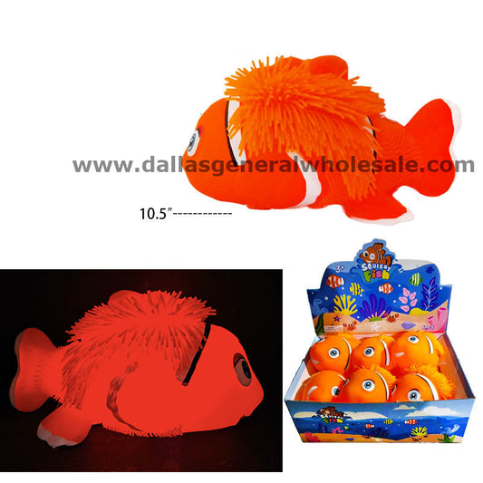 Bulk Buy Toy Light Up Squishy Fish Puffer Balls Wholesale