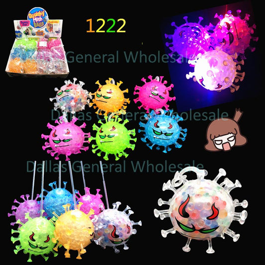Bulk Buy Light Up Virus Squishy Balls Wholesale