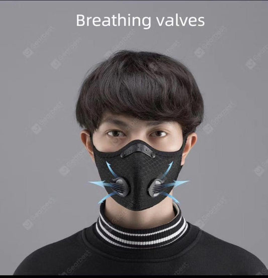 Double Velve Filter Face Masks with Carbon Filter MOQ 12