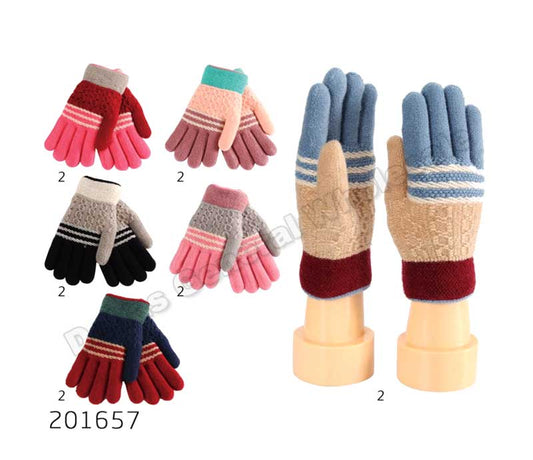 Little Girls Fur Insulated Gloves Wholesale