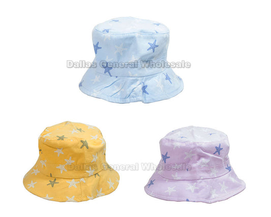 Bulk Buy Kids Cute Starfish Bucket Hats Wholesale