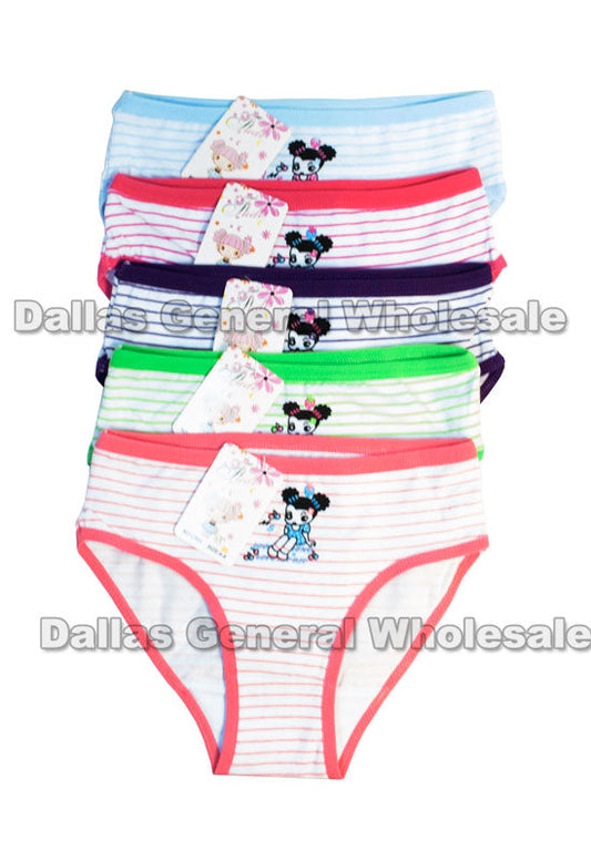 Bulk Buy Little Girls Cute Striped Underwear Wholesale