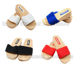 Bulk Buy Laides 2" Heels Slide On Sandals Wholesale