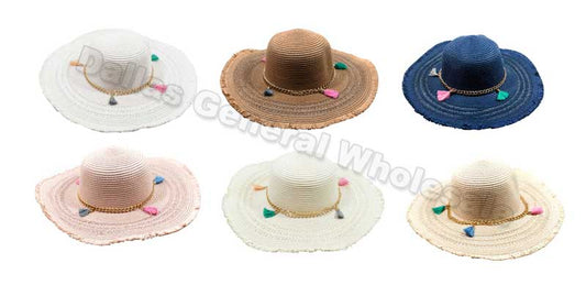 Floppy Straw Beach Hats Wholesale