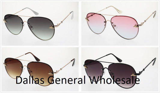 Bulk Buy Ladies Metal Frame Aviator Sunglasses Wholesale