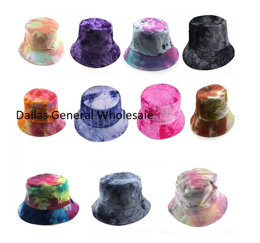 Adults Trendy Street Tye Dye Bucket Hats Wholesale MOQ 12