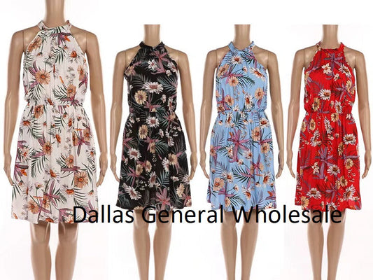 Bulk Buy Fashion HALTER NECK Short Dresses Wholesale