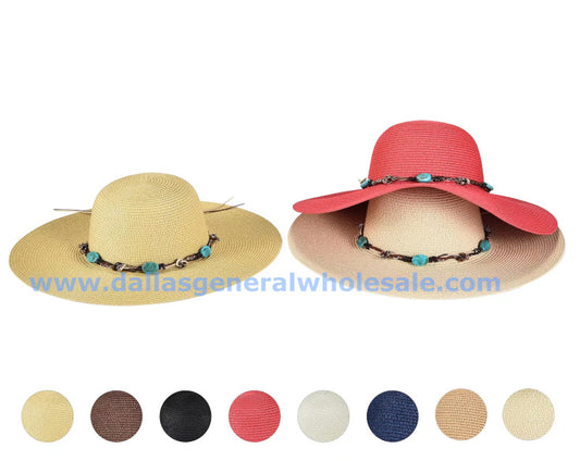 Bulk Buy Ladies Fashion Floppy Straw Hats Wholesale
