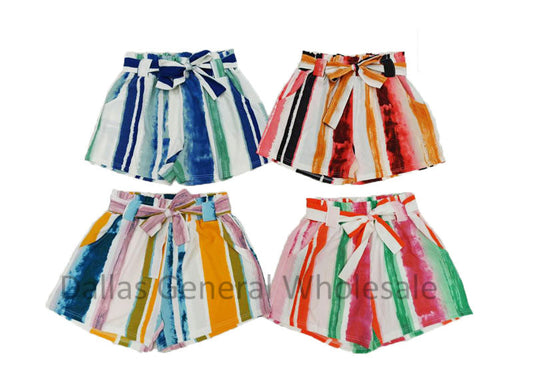 Bulk Buy Girls Cute Colorful Pull On Shorts Wholesale