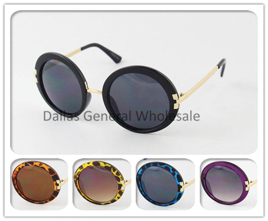 Bulk Buy Round Fashion Sunglasses Wholesale