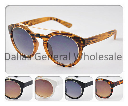 Bulk Buy Ladies Round Fashion Sunglasses Wholesale