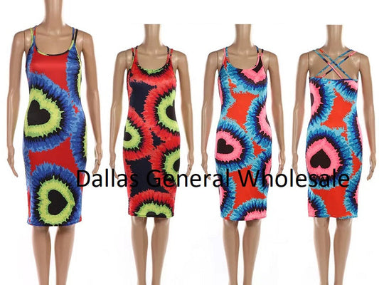 Bulk Buy Girls Fashion Tie Dye Short Dresses Wholesale
