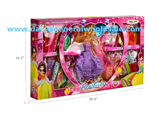 Bulk Buy Toy Princess Doll Pretend Play Closet Set Wholesale