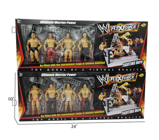 Bulk Buy Window Box Toy Wrestlers Set Wholesale