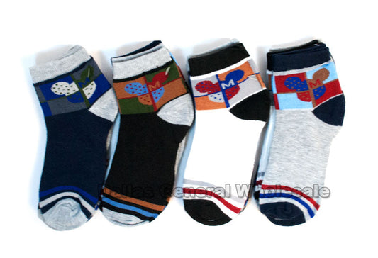 Little Boys Casual Ankle Socks Wholesale
