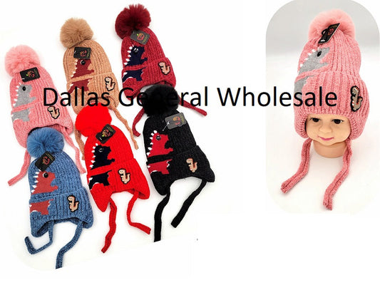 Bulk Buy Kids Dinosaurs Beanie Hats Wholesale