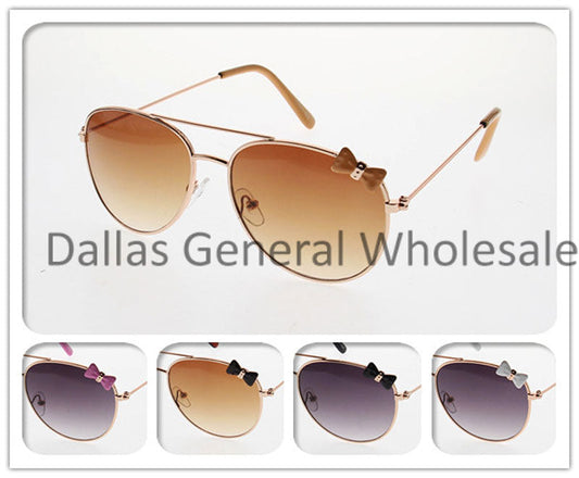 Bulk Buy Little Girls Metal Frame Aviator Sunglasses Wholesale