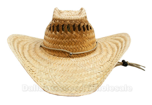 Summer Vented Straw Sombrero Hats Wholesale