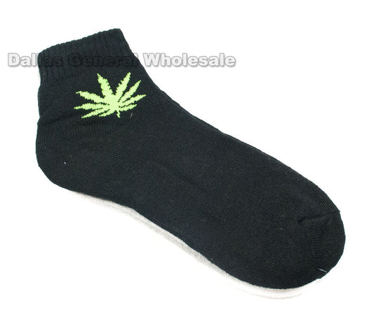 Men Fashion Marijuana Ankle Socks Wholesale