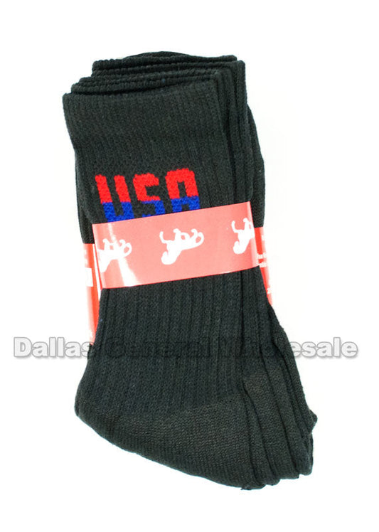 Men USA Casual Tube Socks Wholesale