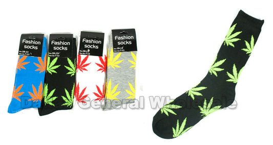 Bulk Buy Funky Marijuana Dress Socks Wholesale
