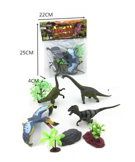 8 PC Miniature Dinosaurs Play Set Wholesale MOQ 12