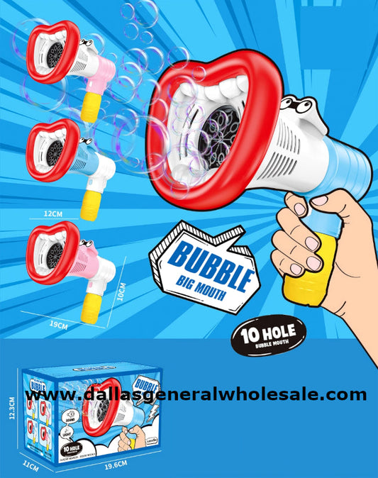 Bulk Buy Toy 10 Hole Big Mouth Bubble Blasters Wholesale