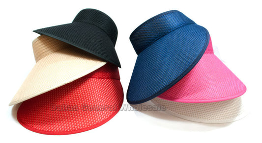 Ladies Casual Visor Caps- Assorted (Sold by DZ=$37.99)