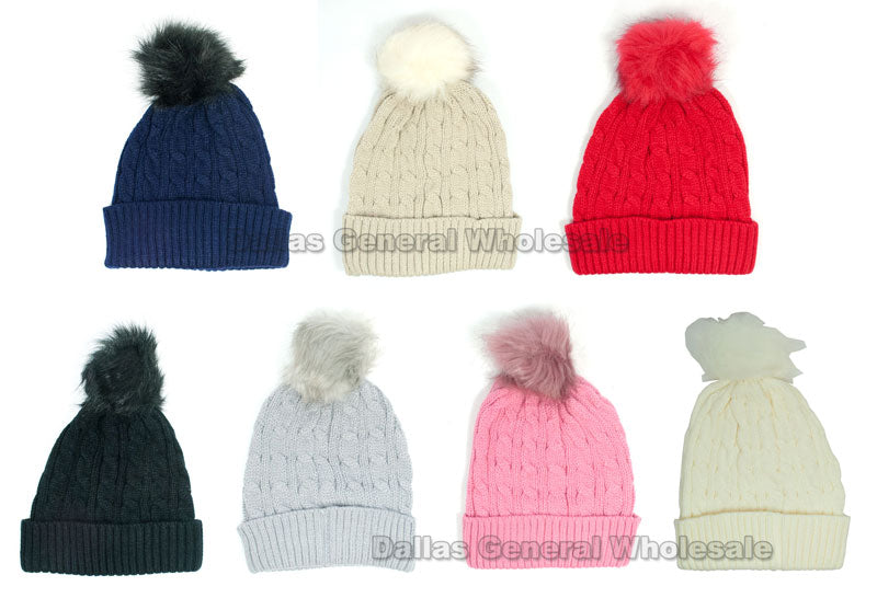 Bulk Buy Pre-Teens Winter Knitted Beanies Hats Wholesale
