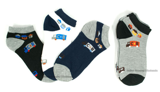 Little Boys Printed Ankle Socks Wholesale
