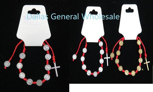 Bulk Buy Cross Charm Drawstring Bracelets Wholesale