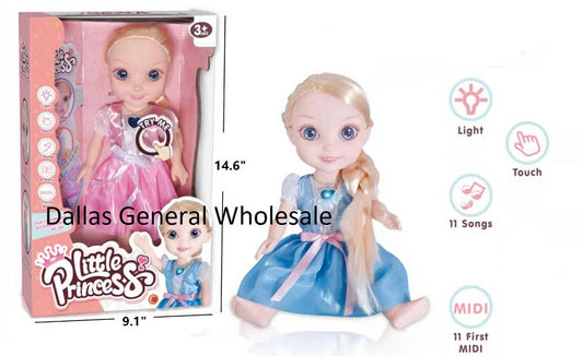 Bulk Buy B/O Toy 14" Singing Princess Doll Wholesale
