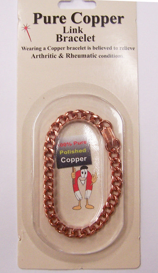 Wholesale SOLID COPPER HEAVY WOMENS LINK BRACELET (sold by the piece )