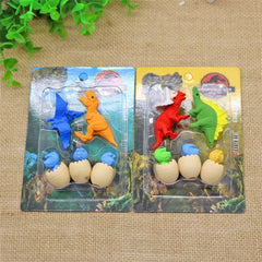 Get Creative with the Dinosaur Egg Style Eraser Set for School Kids