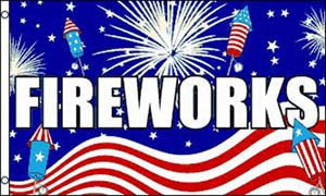 Wholesale FIREWORKS USA 3 x 5 CELEBRATION FLAG (Sold by the piece)