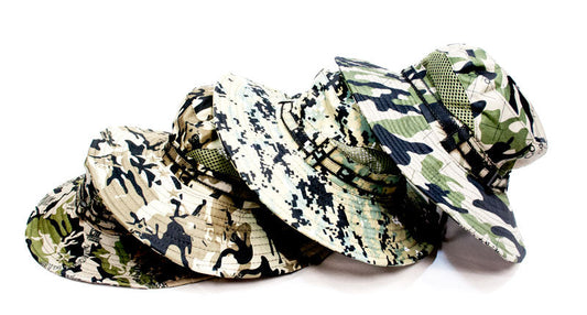 Bulk Buy Camouflaged Men's Bucket Hats Wholesale