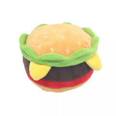 Hamburger Plush Dog Toys - Assorted