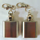 Wholesale SQUARE FLASK KEY CHAIN (Sold by the piece OR dozen )